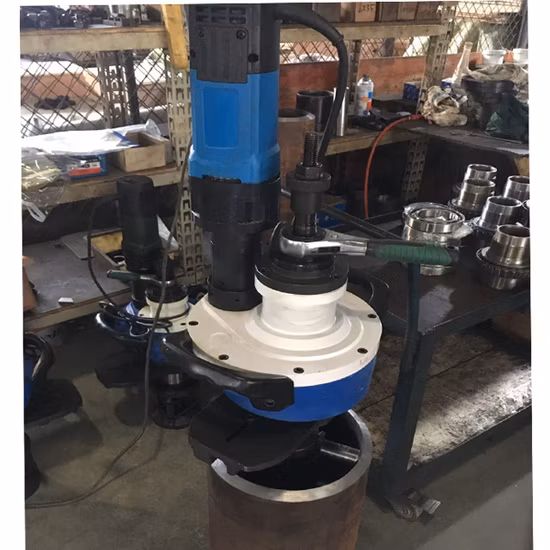 Máquina portátil para chanfrar tubos, preparação de soldagem e ferramentas para chanfrar tubos