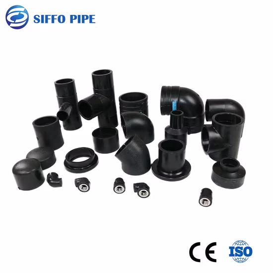 Fabricante Tê/Cotovelo de tubo/Flange Encaixe de tubo PEAD com soldagem por fusão de topo/eletrofusão para irrigação/abastecimento de água/mineração