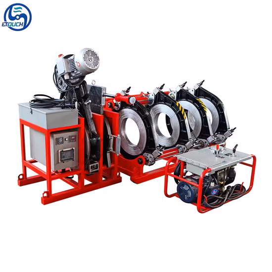 Soldador de topo Máquina de união de tubos HDPE Máquina de solda de topo HDPE Máquina de fusão hidráulica Máquina de termofusão PE Poly Tube Fusion Machine Price